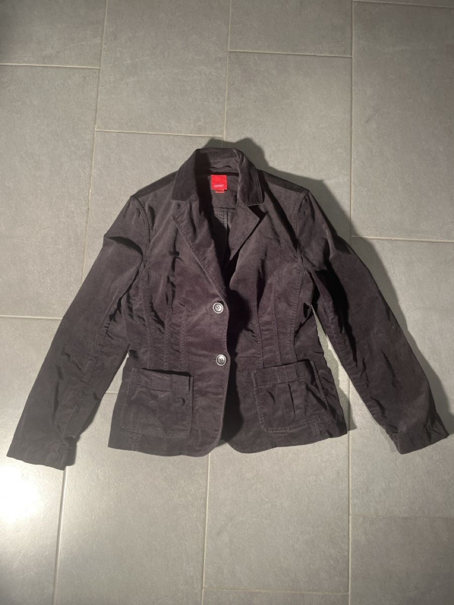 Esprit Giacche: Esprit Samt Blazer, schwarz, Grösse 40 – Usato da Fulenbach venduto da F8