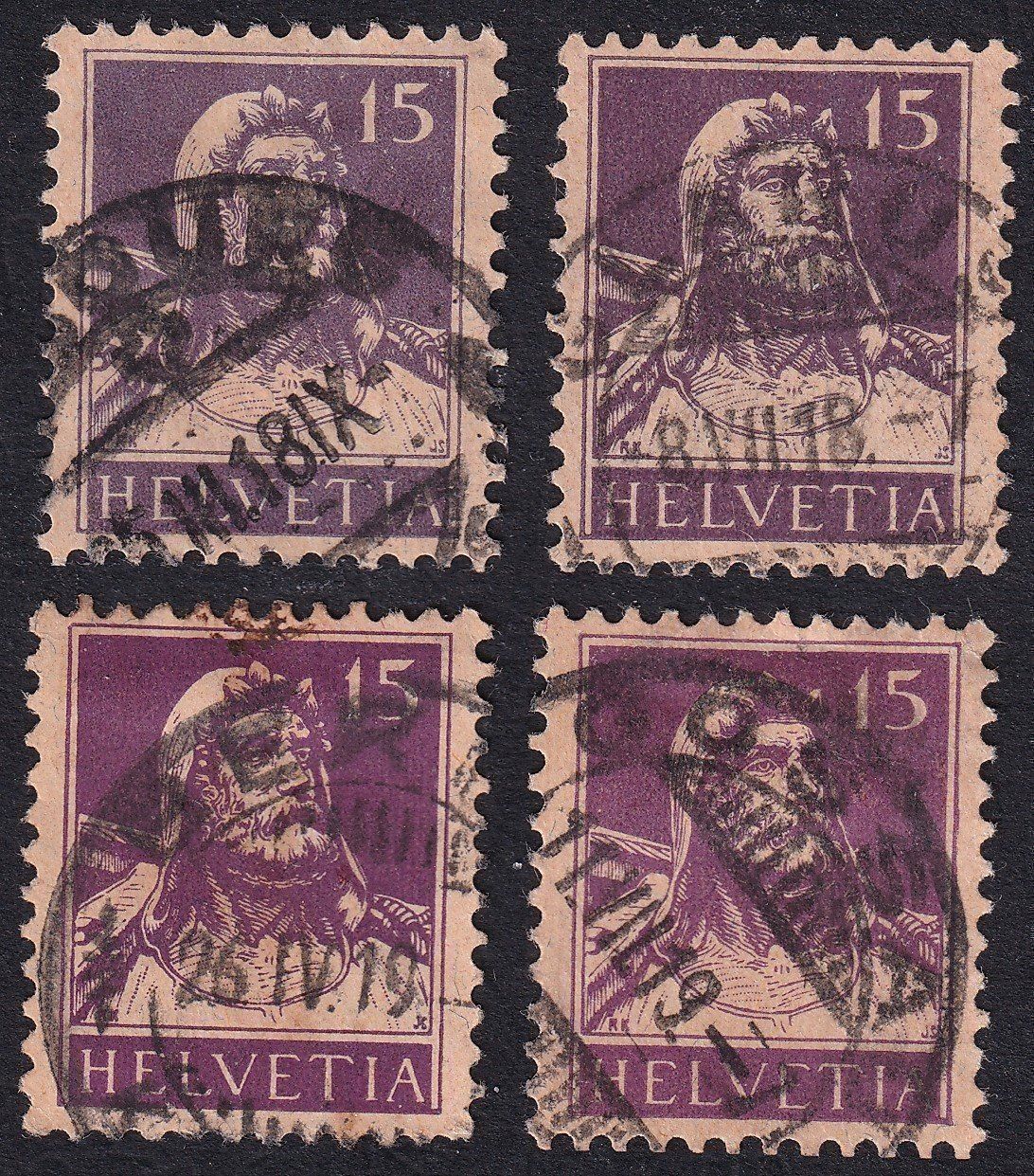 Alle Briefmarken: 1914-1933 Tellbrustbild – Gebraucht aus Rotkreuz von sheyenne72 2