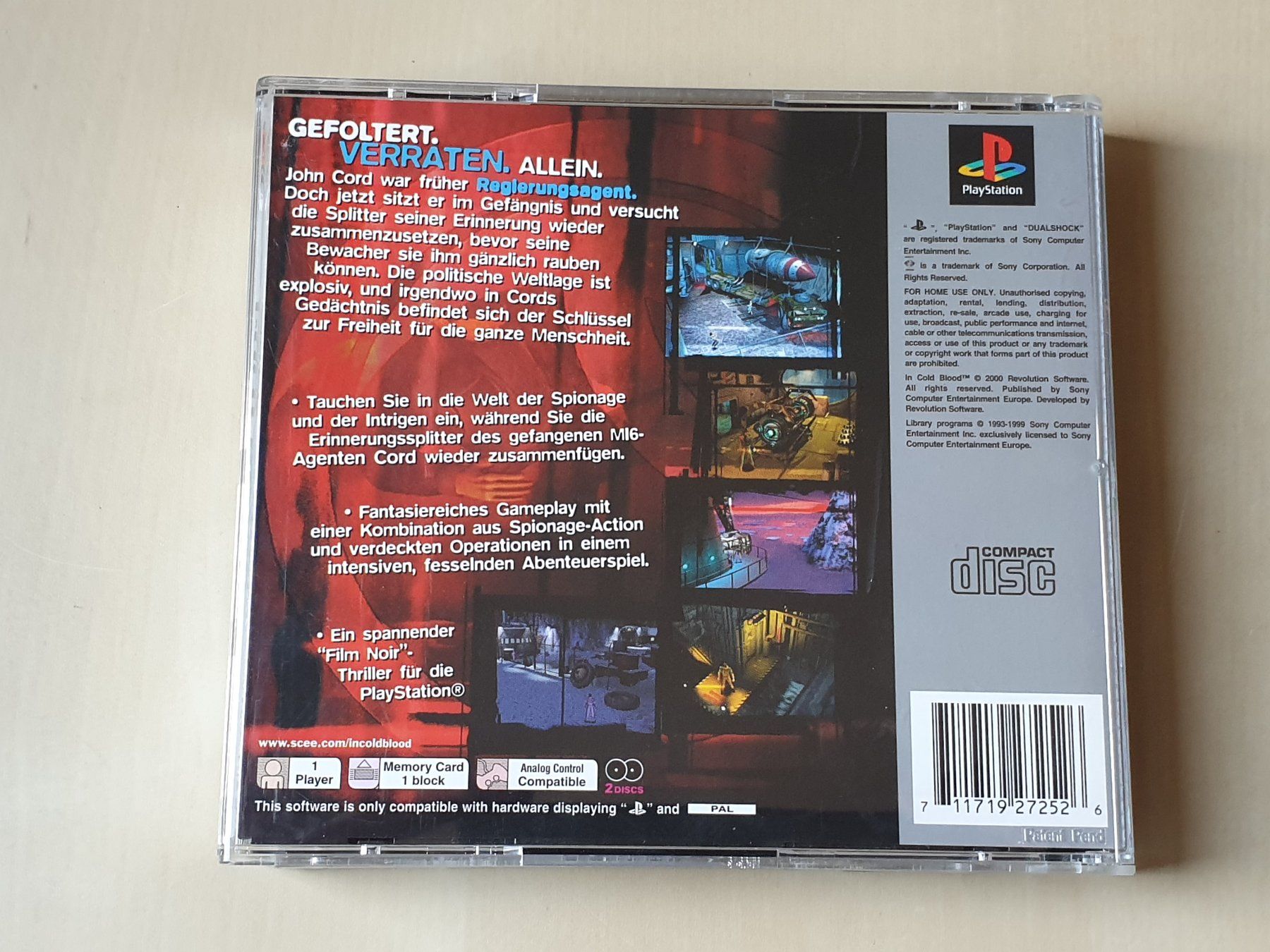 Sony Giochi: Cold Blood – Usato da Stansstad venduto da collectorsshop 1