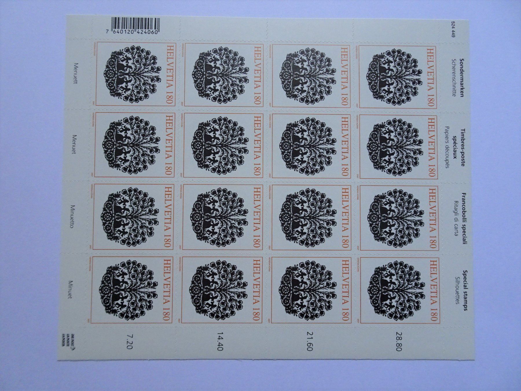 Tous les timbres: 2007** Typ B – Neuf (Voir description) à Aadorf par Chnorli-Furz