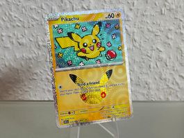 🇬🇧 Pikachu #29, 30th Anniversary, Carte Pokémon
