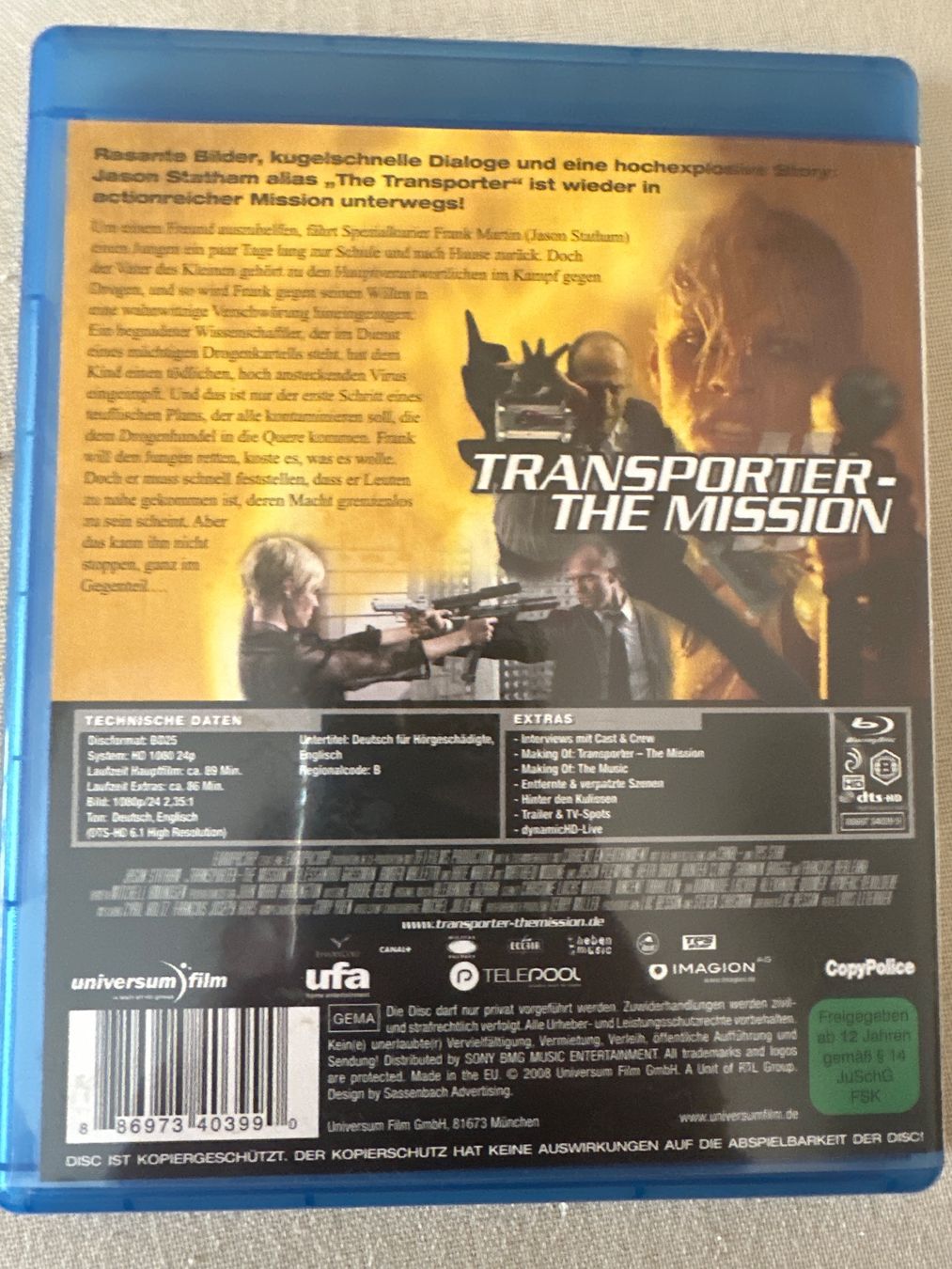 Tutti i DVDs: Transporter 3 DVDs – Usato da Wiedlisbach venduto da Treiu 2