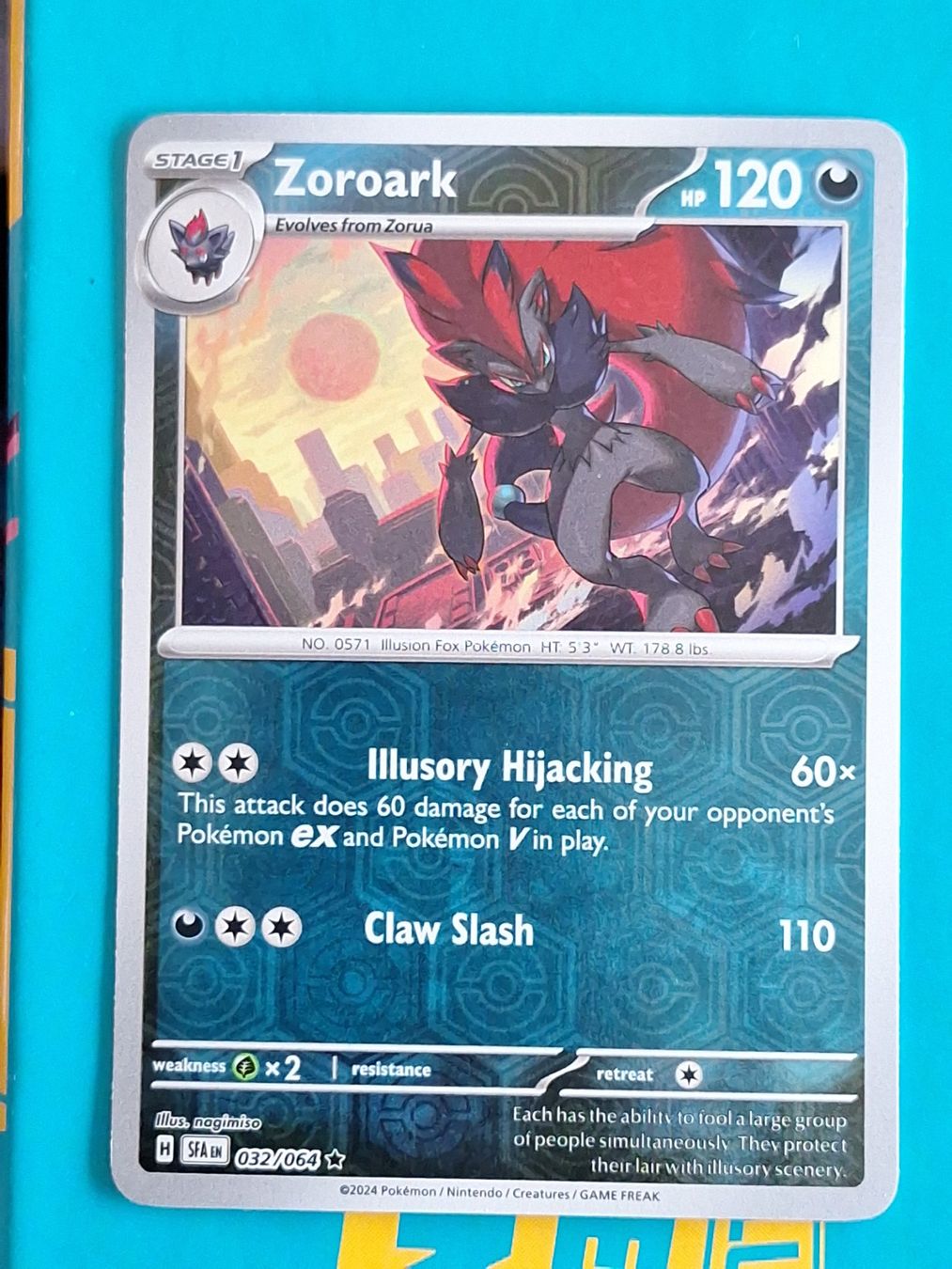 Pokémon Carte collezionabili: Zoroark - Reverse Holo - Pokemon Shrouded Fable – Usato da Altstätten SG venduto da GGsGameshop