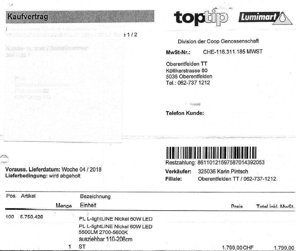 Bankamp Lampadari & plafoniere: Pendelleuchte PL L-lightLine BankAmp – Usato da Zürich venduto da mdiscover 4