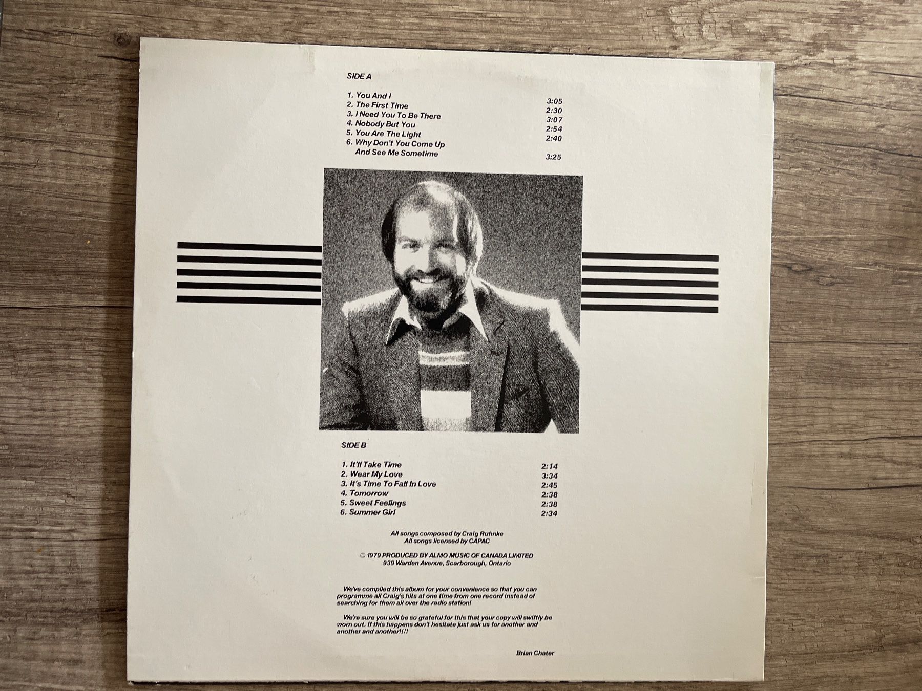 Dischi in vinile: S1191/Craig Ruhnke Band – Usato da Frutigen venduto da Philippe_jsp 1
