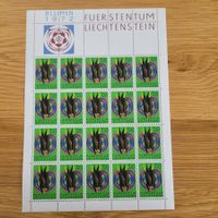 Kleinbogen Liechtenstein 1972