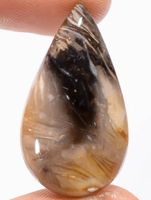 Cabochon L-2266 – Feder Achat 29x16x5mm – 19,5 Karat