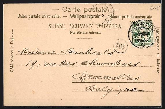 Cartes postales: Flüelen, Totalansicht aus der Vogelscha – D'occasion à Berlin par bartko-reher 1