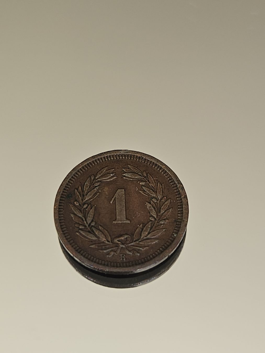 Tutti le monete: 1 Rappen 1891 Br. Kreuz – Usato da Pfäffikon ZH venduto da Melibol 1