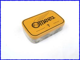 Blechdose "OMEGA" 9.5 x 6.5cm - für Pneu-Flickzeug - WIE NEU