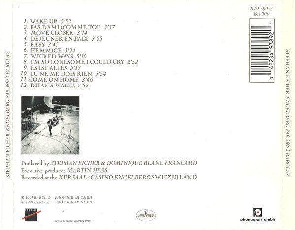 CDs: Stephan Eicher ENGELBERG Manu Katché Pino Palladino CD – Gebraucht aus Kandergrund von Sososo 1