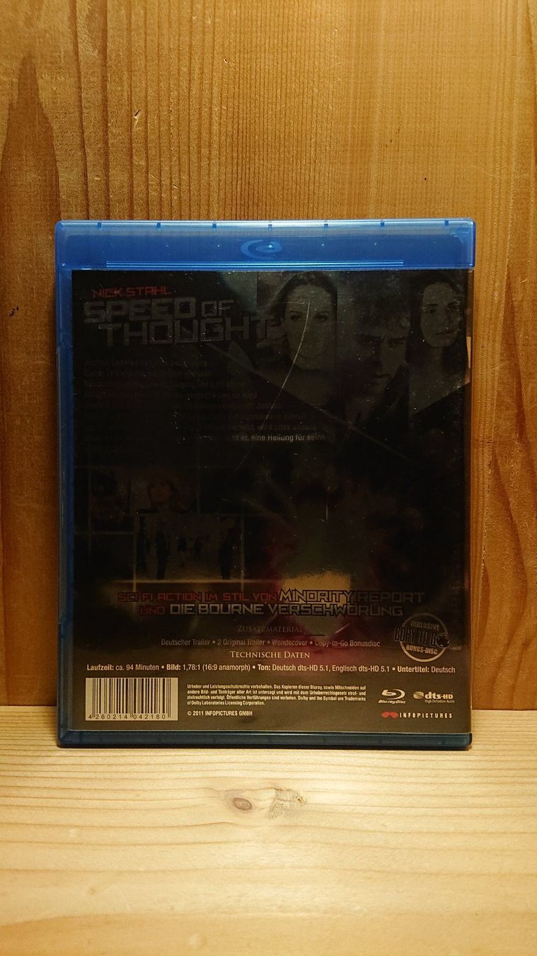 Alle DVDs: SPEED OF THOUGHT Blu-Ray mit Nick Stahl – Gebraucht aus Wilderswil von Exebub 1