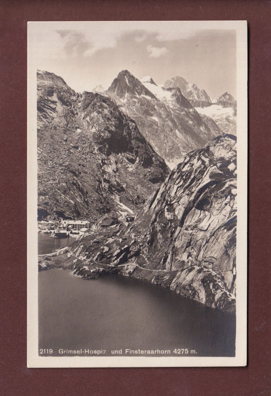 Cartoline postali: GRIMSEL-HOSPIZ - Finsteraarhorn – Usato da Pully venduto da nicecards