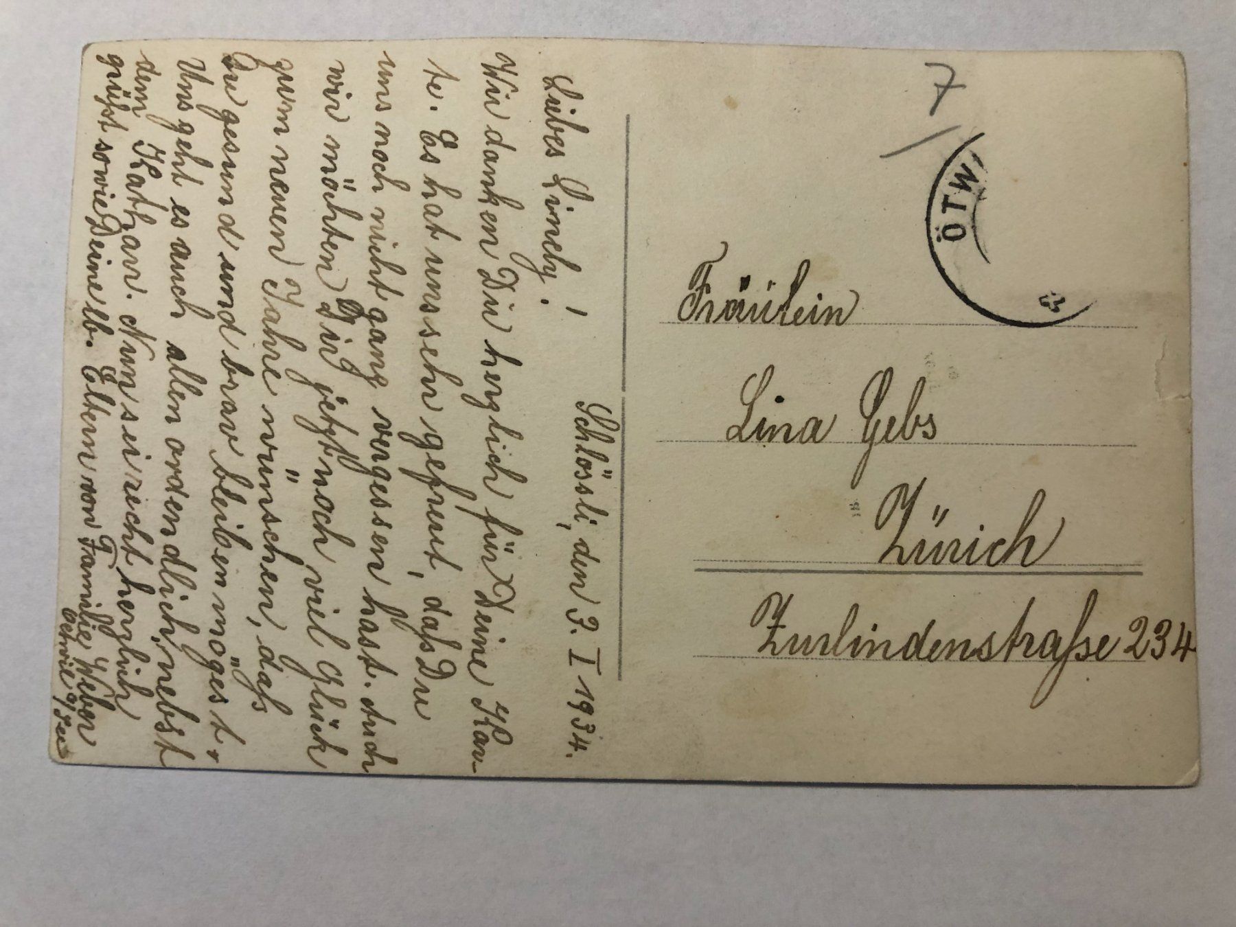 Cartes postales: Oetwil a. See mit Bachtel 1934 – D'occasion à Pfäffikon ZH par Waltoversand 1