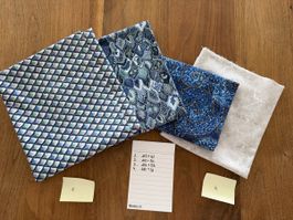 Stoff-Packet blau