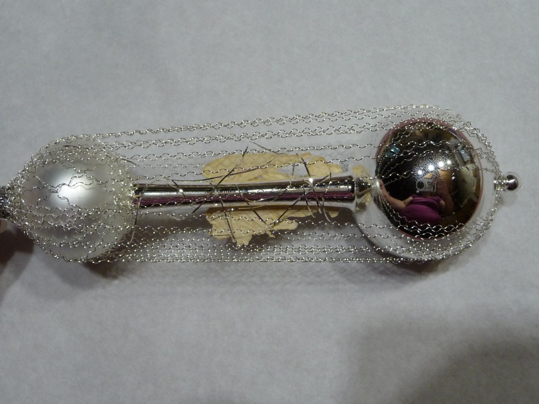 Tutte le decorazioni: Nostalgischer Christbaumschmuck silbern mit Engel, Einstich – Nuovo e nell'imballaggio originale da Alpnach Dorf venduto da marvo 7