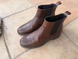 Bottines en cuir marron Navyboot Original femme T38