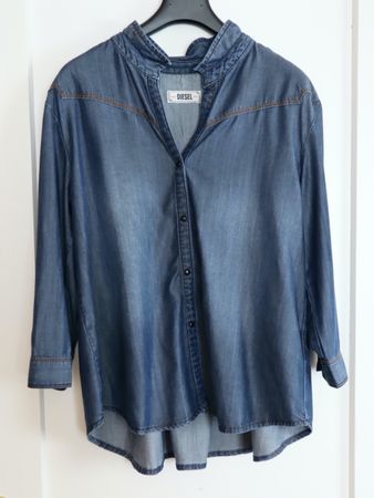 Bluse, Diesel, Gr. M, Jeansoptik