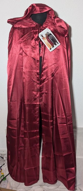 Halloween Hexenumhang Aus Samt - Unisex Kostüm In 5 Größen - Perfekt Für Halloween & Mottopartys