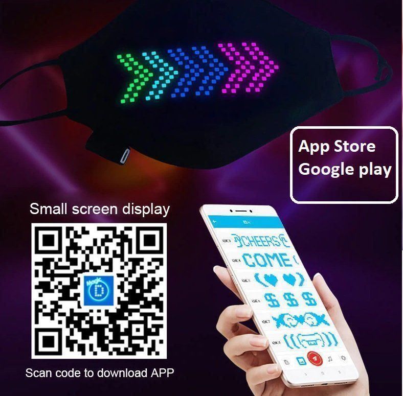 Maschere: LED Maske mit Schutzfilter / Magic Mask – Nuovo e nell'imballaggio originale da Arth venduto da Twintbezahlung