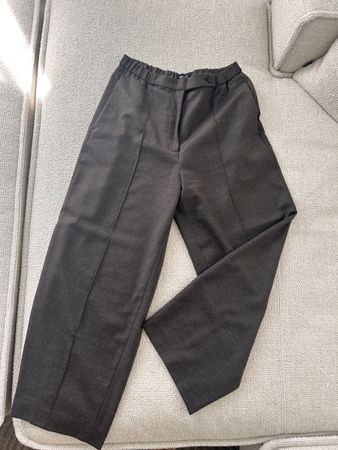 Massimo Dutti  Woll-Hose, dunkelbraun - Gr. 38