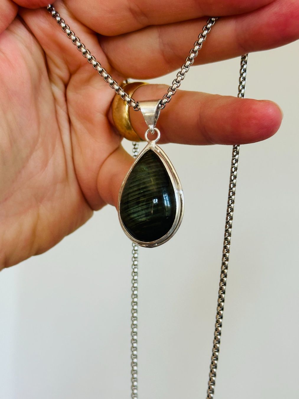 Ketten: Labradorite Gemstone Handmade Jewelry necklace – Neu und originalverpackt aus Genève von AGBERG 2
