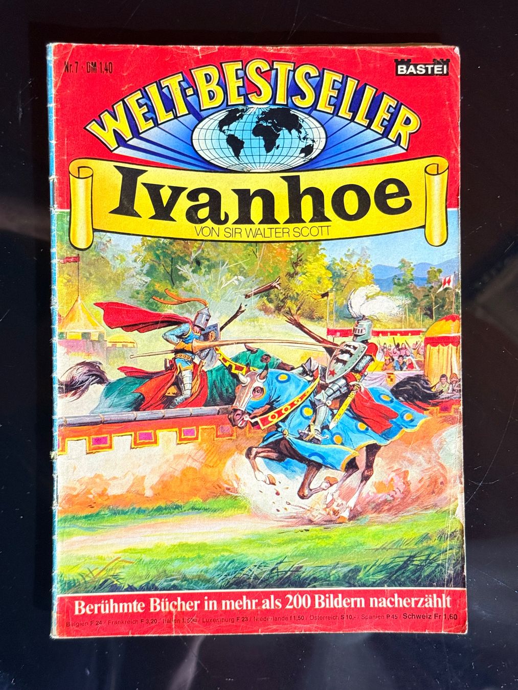 Fumetti: 1 Weltbestseller Ivanhoe Comic-Heft #7, Bastei. – Usato da Zuerich venduto da SonderArt-Wertgut