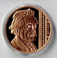 Albert Einstein_1879-1955_Gedenkmedaille