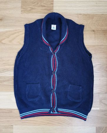 Vintage Strickweste, Grösse 98-104, 100% Baumwolle