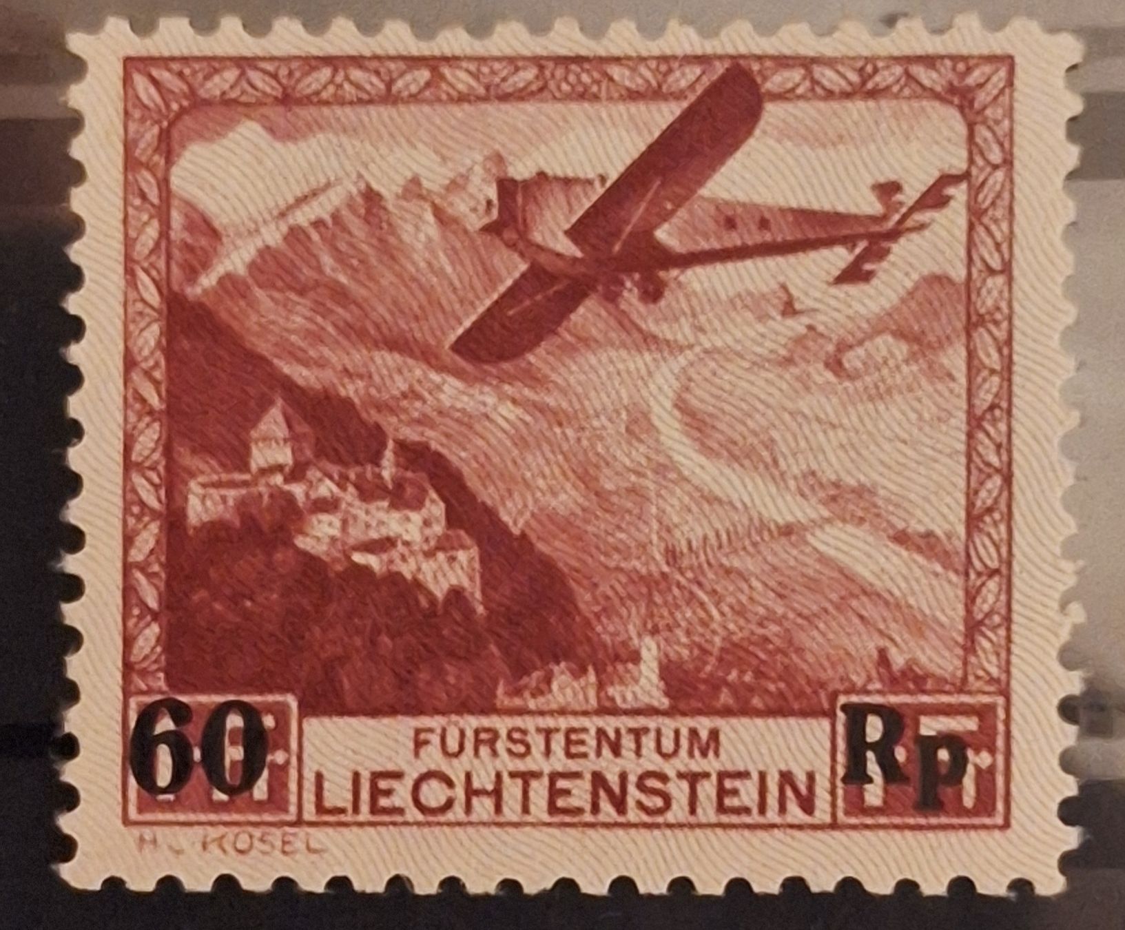 Tutti i francobolli: Liechtenstein 1935 Flugpost * – Usato da Balgach venduto da SIMEON27