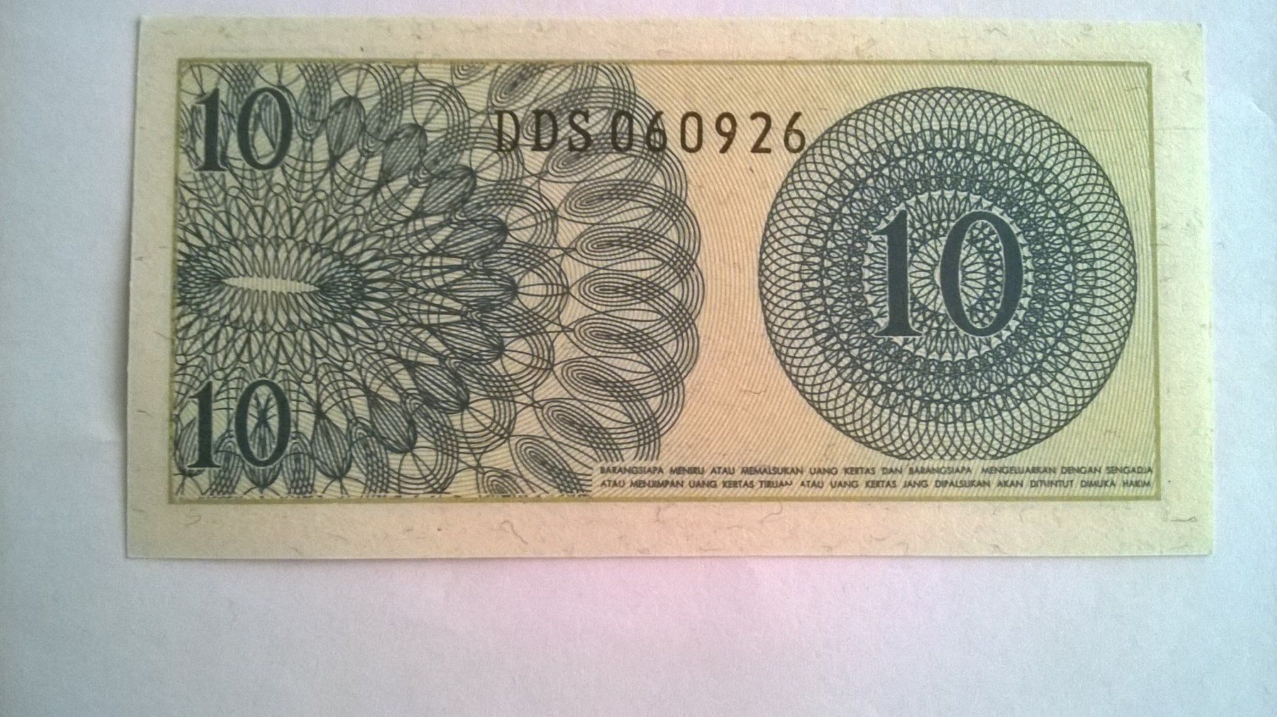 Banconote: Billet banque Indonésie 10 Sen 1964 UNC – Nuovo (secondo la descrizione) da Fontainemelon venduto da cathare67 1
