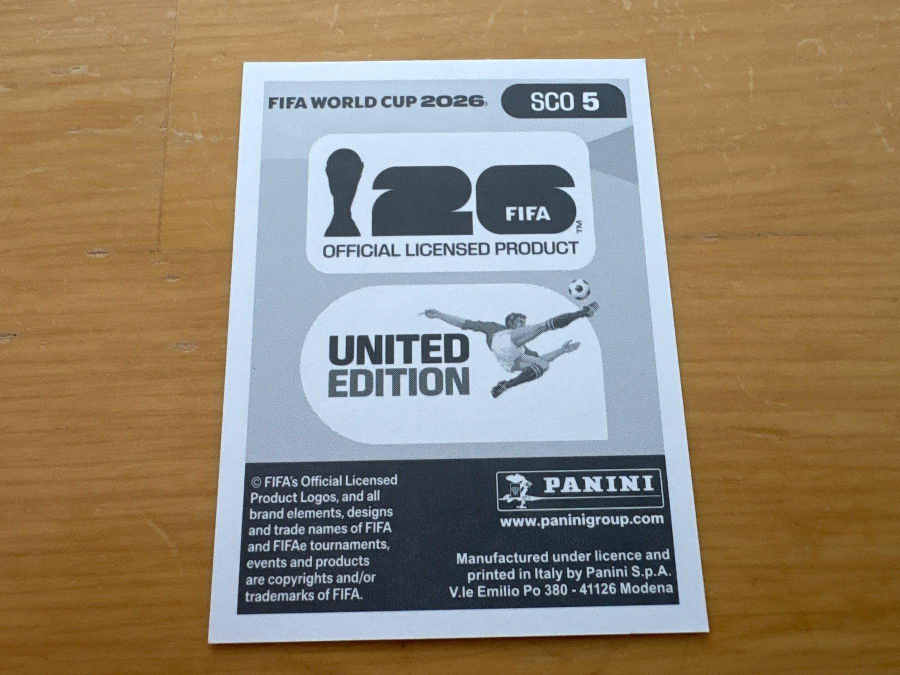 Panini Carte collezionabili: Panini 2026 SCO 5 – Nuovo (secondo la descrizione) da Elsau venduto da Cerry81 1