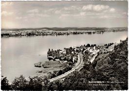 MANNENBACH (TG) am Ufersee mit Insel REICHENAU ca. 1960