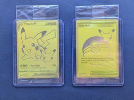 SEALED Pikachu V SWSH145 Celebrations + Poké Ball