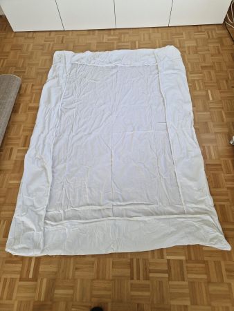 Spannbett-Tuch weiss 160x200 aus Baumwolle und Elasthan