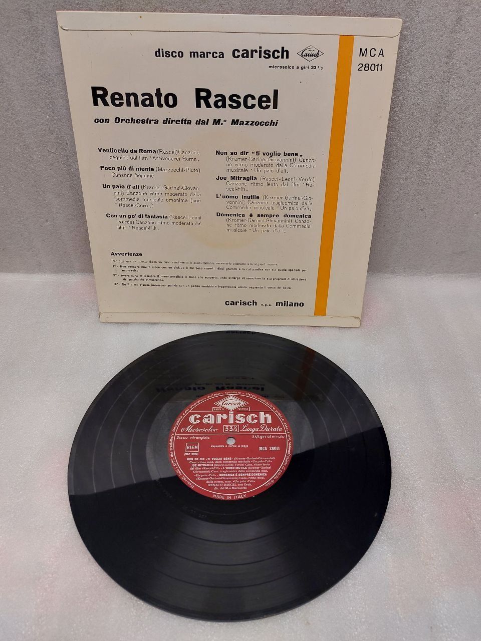 Dischi in vinile: Rascel con Orchestra 1957 Raro Vinile – Usato da Pambio Noranco venduto da TREBORLOP 1