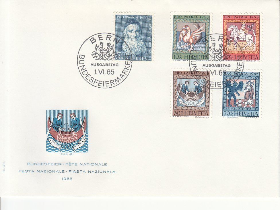 Tutti i francobolli: SBK B123 - B127 FDC – Usato da Bürglen TG venduto da StampGraf