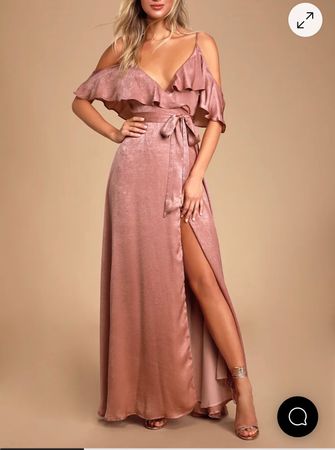 Rosa Maxi Kleid Sommer oder Hochzeit