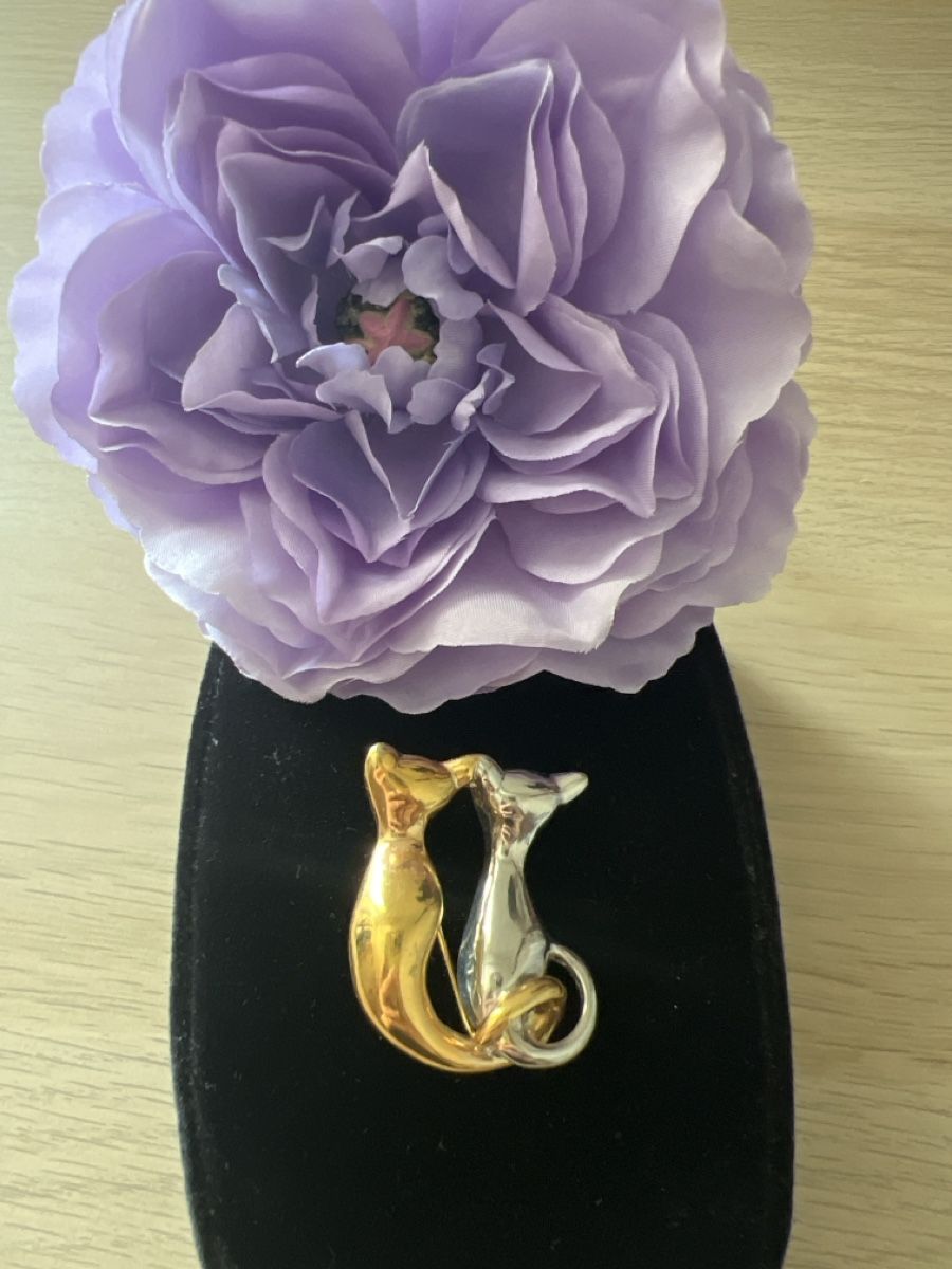 Broschen & Nadeln: Elegante Brosche Katzenpaar – Neu (gemäss Beschreibung) aus Seon von Sunny-Schmuck78