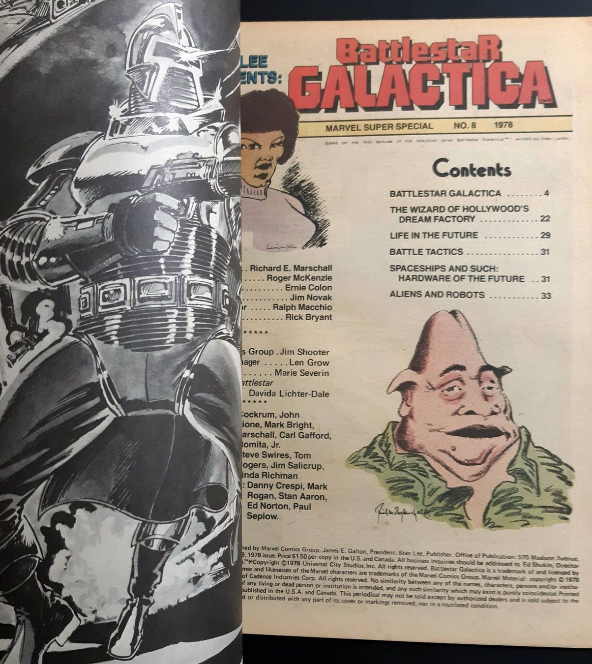 Fumetti: BATTLESTAR GALACTICA MARVEL SUPER SPECIAL #8 TREASURY SIZE‪ – Usato da Lugano venduto da YouWantUS 1