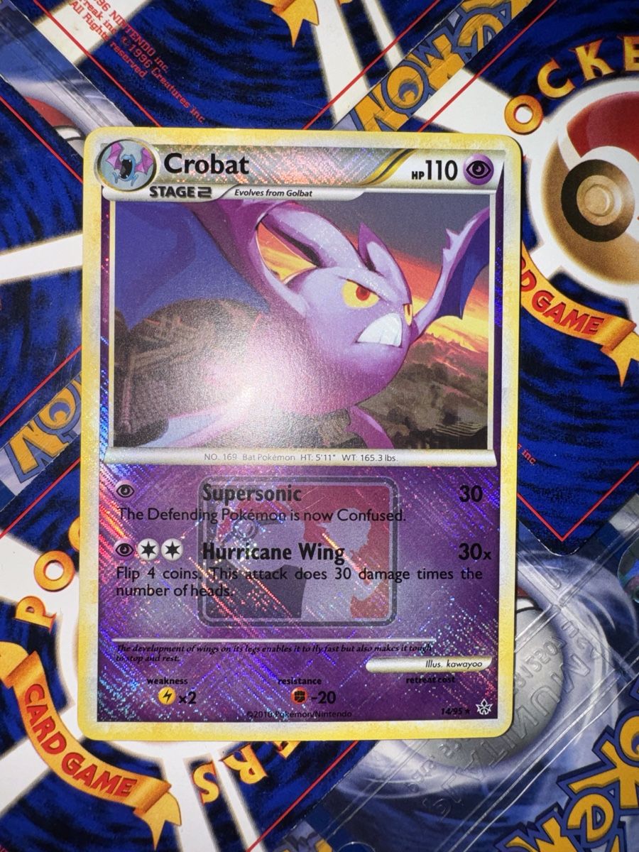 Pokémon Carte collezionabili: Crobat 14/95 Reverse Holo crosshatch ENG – Usato da Petit-Lancy venduto da occ_brt8