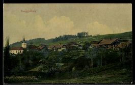 AK Rüeggisberg, Ortspartie mit Kirche