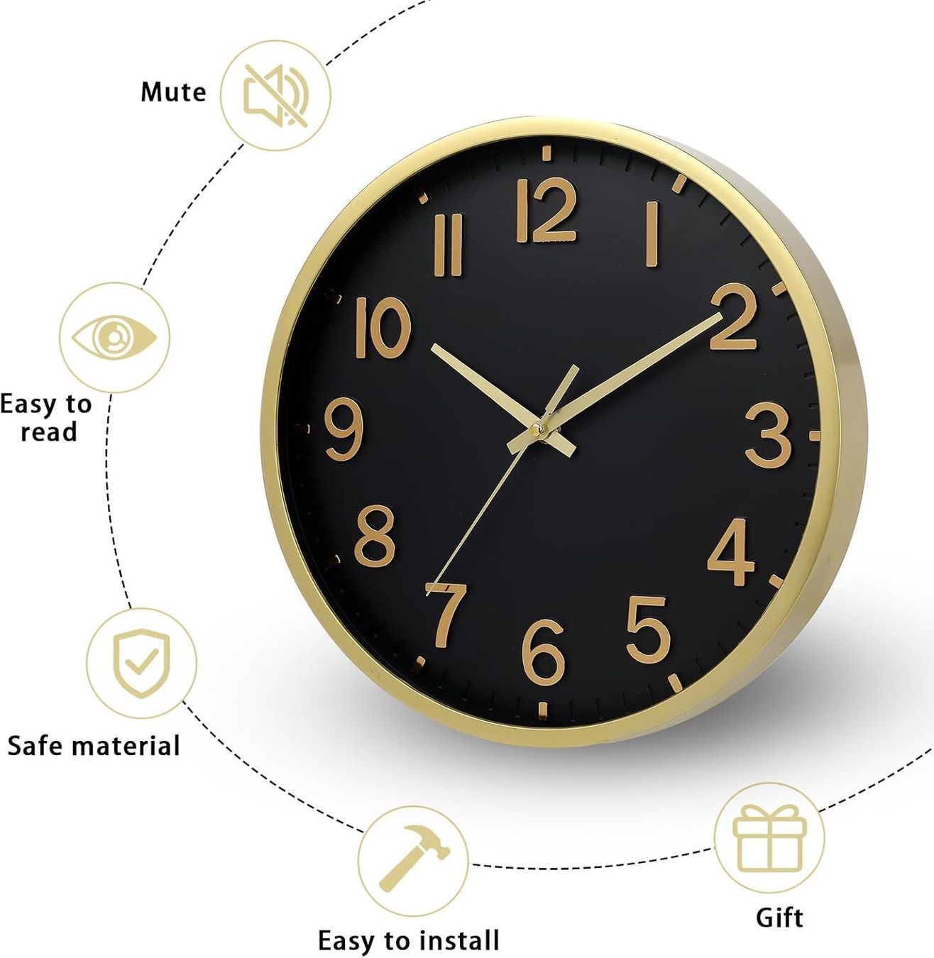 Orologi da terra & Orologi da parete: 20 cm Wanduhr Lautlos – Nuovo e nell'imballaggio originale da Nuglar venduto da SaleRitter 4