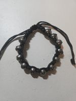 bracelet tete de mort noir