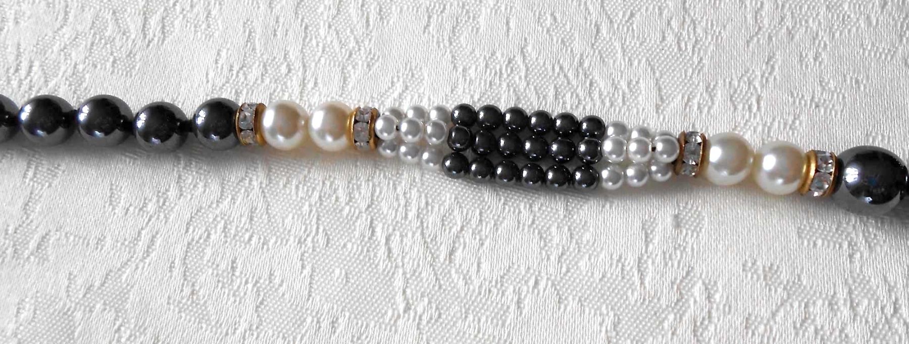 Catenine: Hämatit-Kette mit Perlen; collier hématite avec des perles – Nuovo (secondo la descrizione) da Luzern venduto da Johann7 3