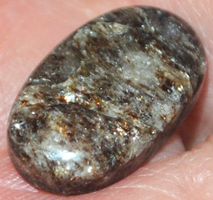 Cabochon L-6195 – Mica Schist Glimmerschiefer 20x12mm
