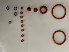 Jura / O-Ringe Gummidichtungen Sortiment 17 Stk