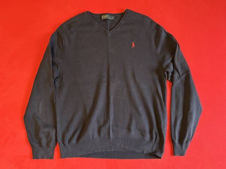 Maglione Polo Ralph Lauren blu navy, taglia L, uomo.