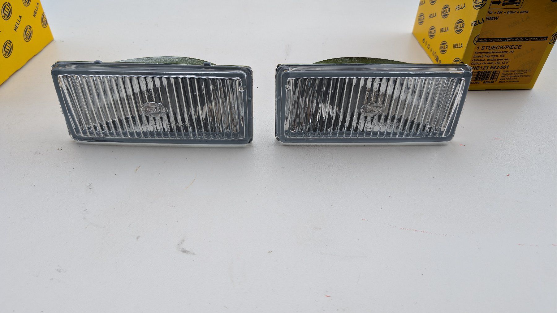 Hella Fari: HELLA  1NB 123 581/582-001  Nebelscheinwerfer  E30 E24 E28 – Nuovo e nell'imballaggio originale da Ruschein venduto da RallyProfi92 1