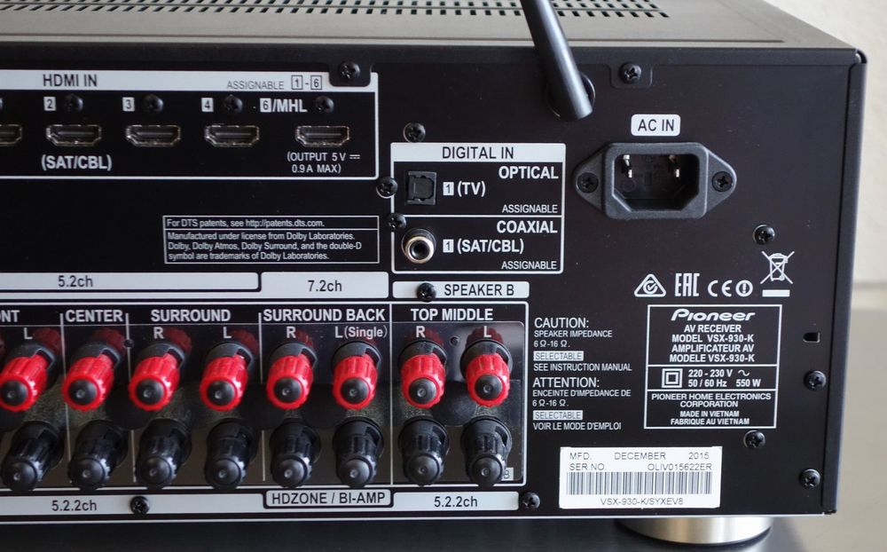 PIONEER AVRECEIVER VSX930K Kaufen auf Ricardo